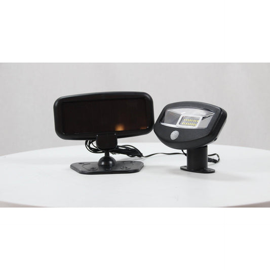 LAMP. LED EXT. SOLAR PARED NEGRO 1W 6000K CON SENSOR IP44