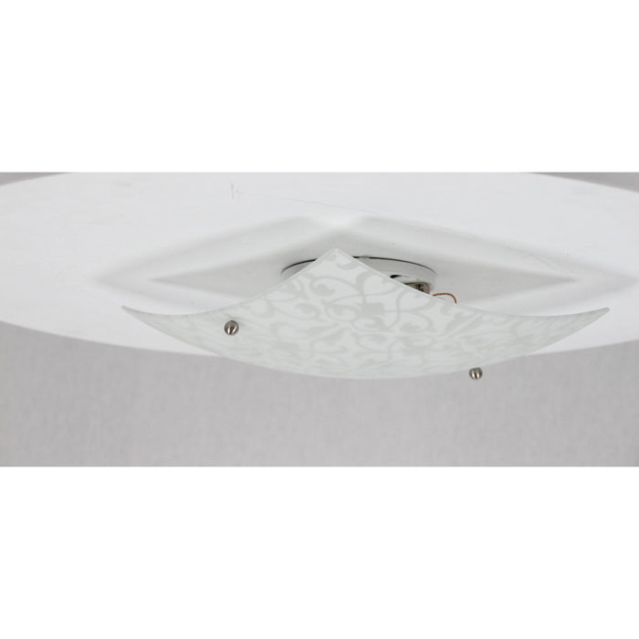 LAMP. TECHO NIQUEL SATINADO 3L E27 60W