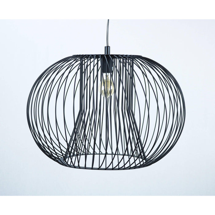 LAMP. COLGANTE NEGRO 1L E27 60W