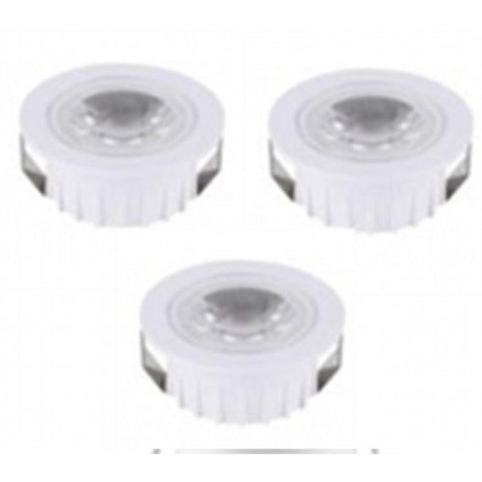 LAMP. LED DE GABINETE NEGRO 2.5W 100-240V 3000K 3 PIEZAS