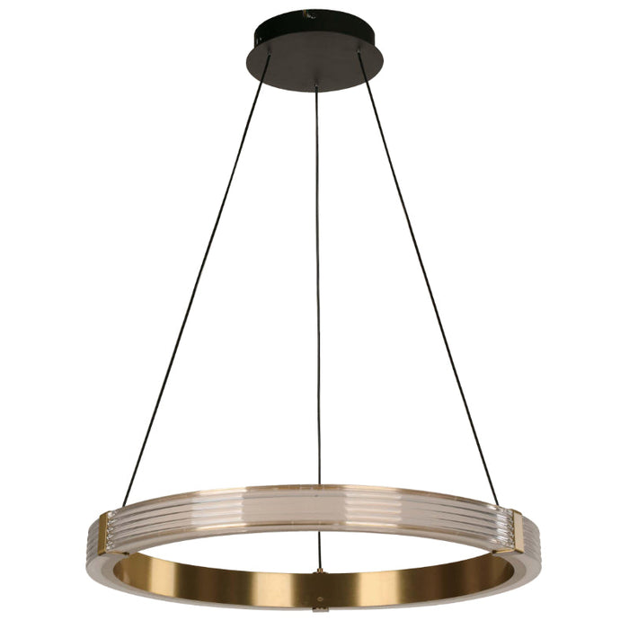 Lámpara Led Colgante Dorado 1L 28W 100-240V 3000K