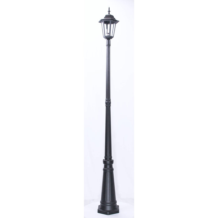 Lámpara Exterior  Poste Negro 1L E27 100W