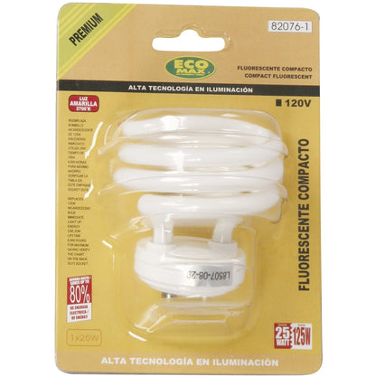 BOMBILLO CFL ESPIRAL GU15 25W 2700K
