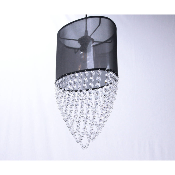 LAMP. COLGANTE NEGRO 1L E27 60W