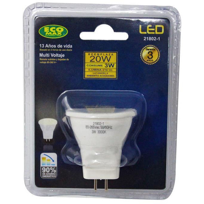 BOMBILLO LED MR11 G5.3 3W 85-265V 3000K