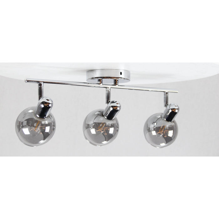 LAMP. TECHO REFLECTORA CROMO 3L E14 40W