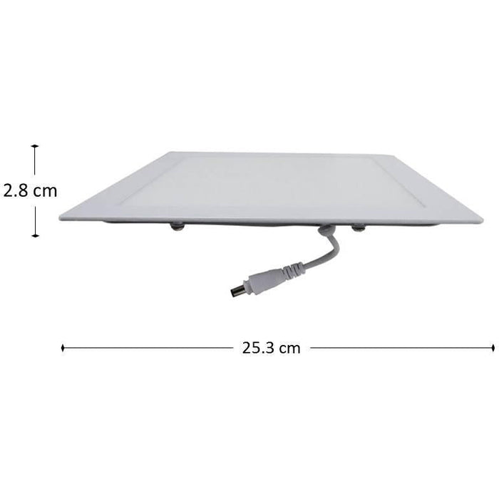 LAMP LED TECHO CUADRADA BLANCA 18W 6000K