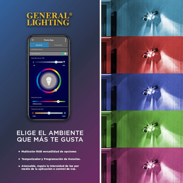 BOMBILLO LED INTELIGENTE MR16 GU10 5W 120V RGB