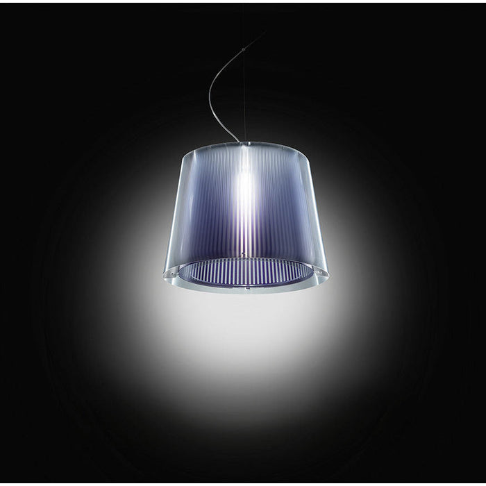 LAMP. COLGANTE LIZA PURPURA 1L E27 8W DIM