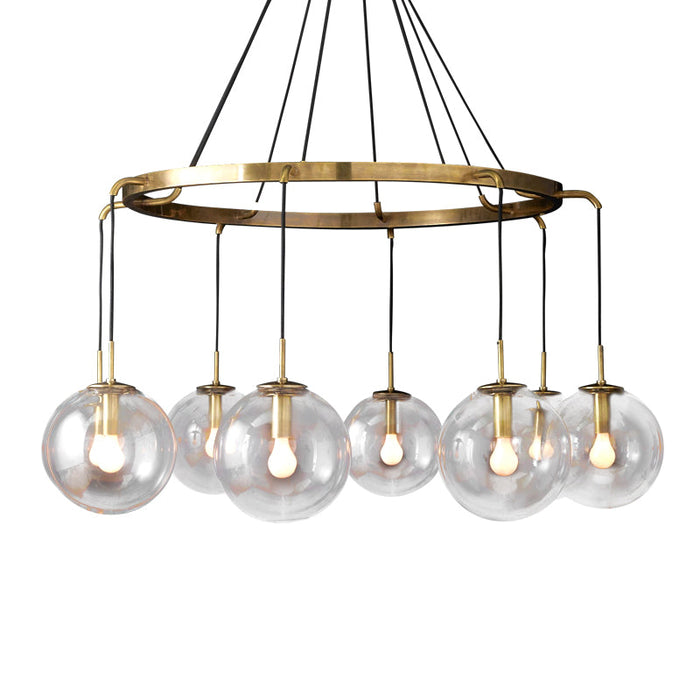 LAMP. TECHO BRONCE 8L E14 40W