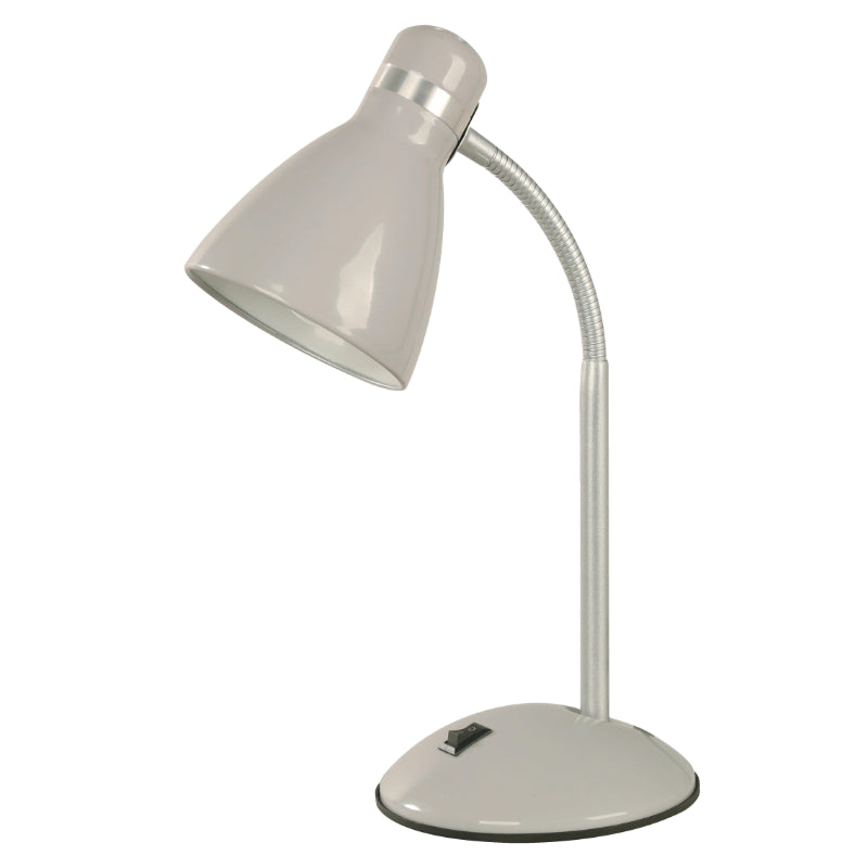 LAMP. ESCRITORIO GRIS 1L E27 40W
