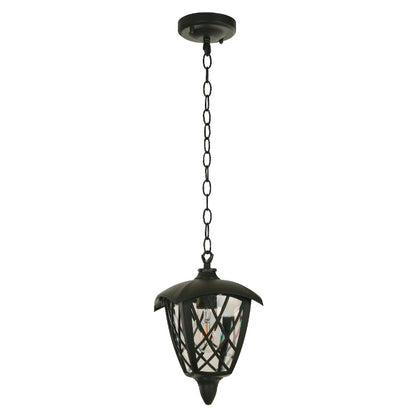 LAMP. EXT COLGANTE NEGRO 1L E27 10W