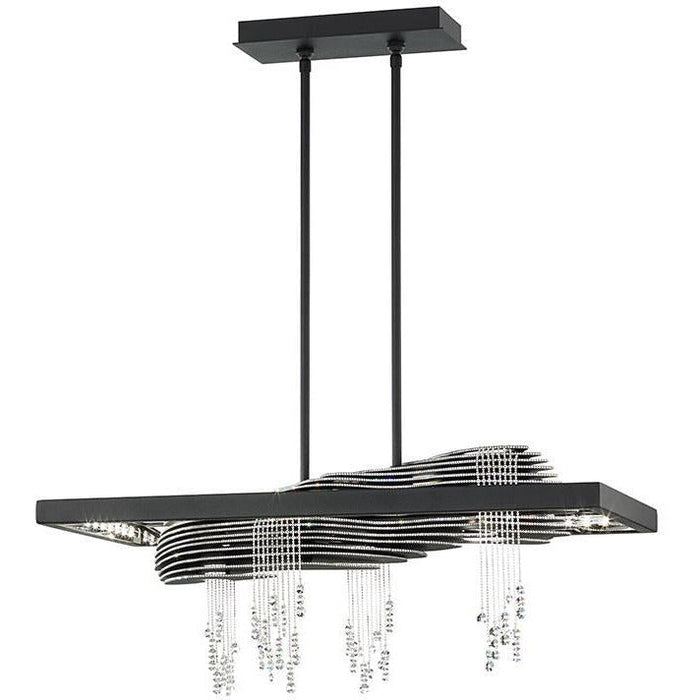 LAMP. LED COLGANTE SEVETTI NEGRO 8L 8W