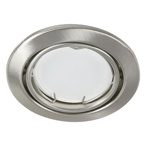LAMP. TECHO NIQUEL SATINADO 1L GU10 5W  (I/B LED 5W 6000K ATENUABLE)