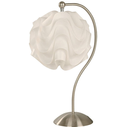 LAMP. MESA NÍQUEL SATINADO 1L E27 5W (BOMBILLO INTELIGENTE INCLUIDO)