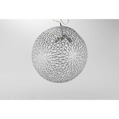 LAMP. COLGANTE PLATEADO 3L E27 60W