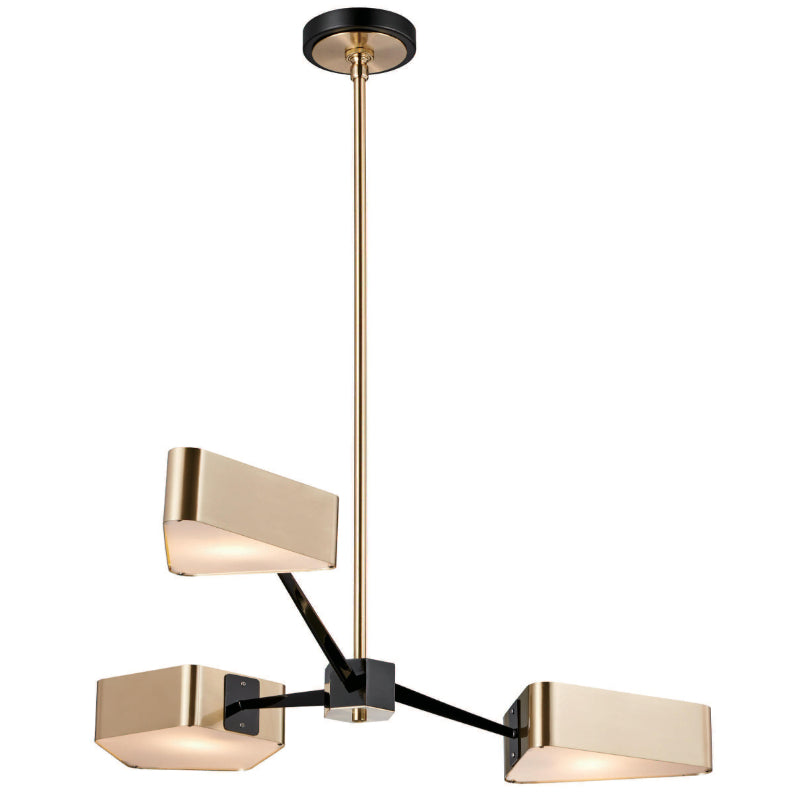 Lámpara Techo Bronce 3L E27 9W