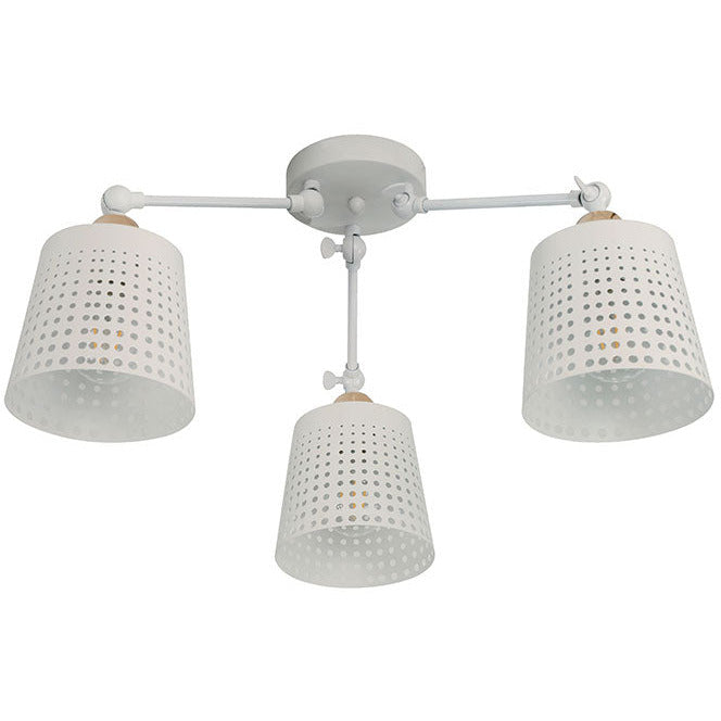 Lámpara Techo Blanco 3L E27 60W