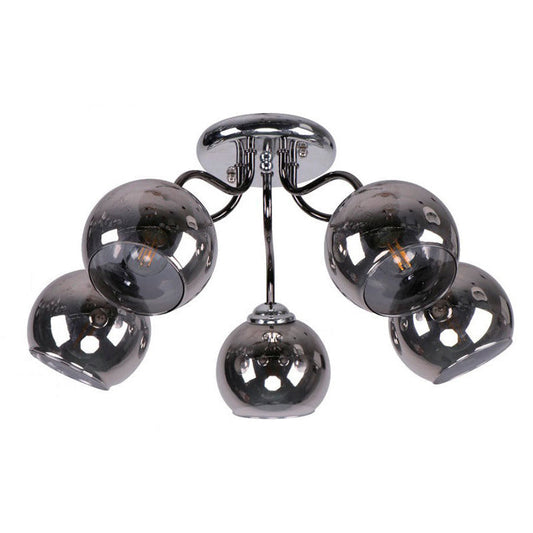 Lámpara Techo Cromo 5L E27 40W