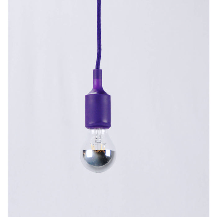 LAMP. COLGANTE MORADO 1L E27 60W