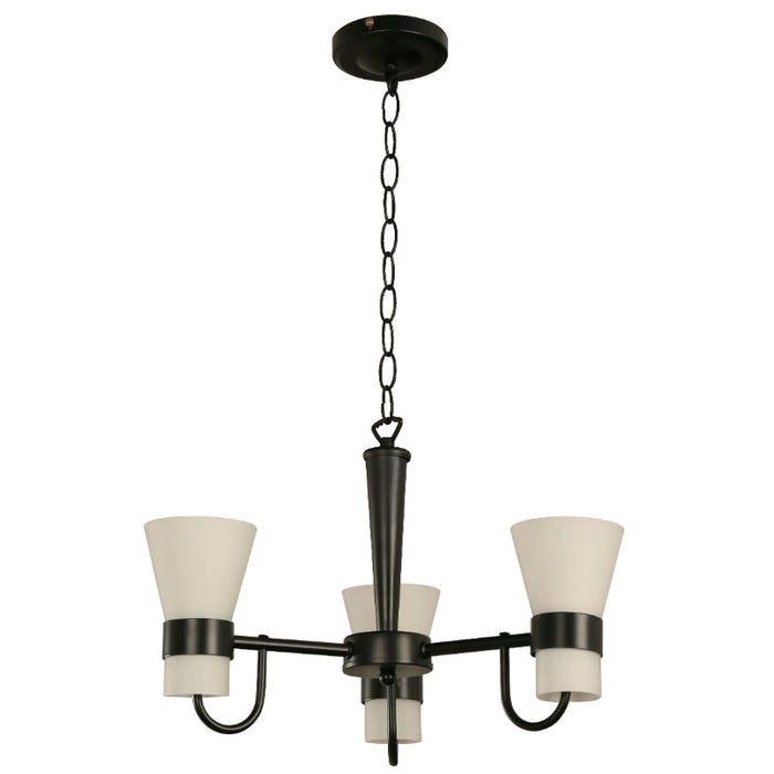 Lámpara Colgante Negro 3L E27 60W