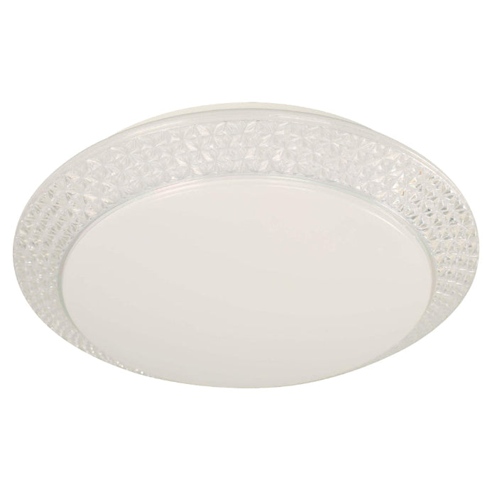 LAMP. LED TECHO BLANCO Y CROMO 24W 100-240V 3000K 4000K 6000K CCT
