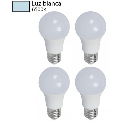 BOMBILLO LED A55 E27 7W 85-265V 6500K 4 PIEZAS