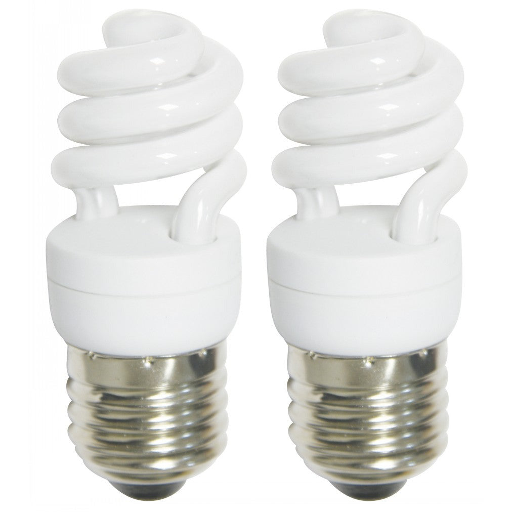 BOMBILLO CFL MINI 4U E27 15W 2700K 2 PIEZAS