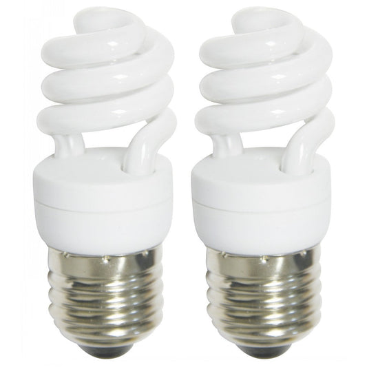 BOMBILLO CFL MINI 4U E27 15W 2700K 2 PIEZAS