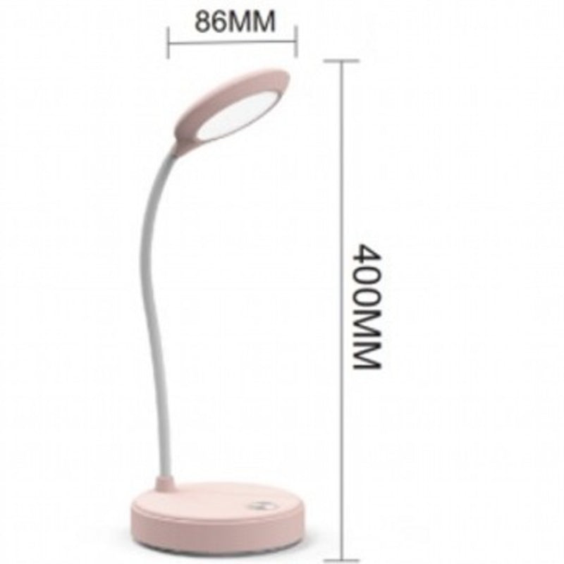 LAMP. LED DE ESCRITORIO ROSADO 2W 5V 3000K 4200K 6400K RECARGABLE