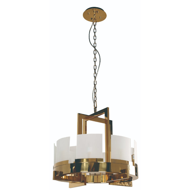 LAMP. COLGANTE DORADO 8L G9 40W