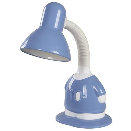 LAMP. MESA AZUL Y BLANCO 1L E27 40W