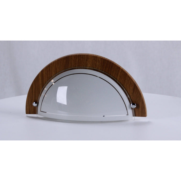 LAMP. PARED MADERA OSCURA 1L E27 60W