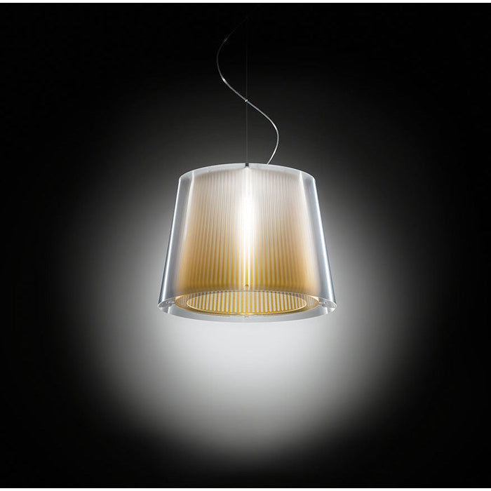 LAMP. COLGANTE LIZA AMARILLO 1L E27 8W DIM