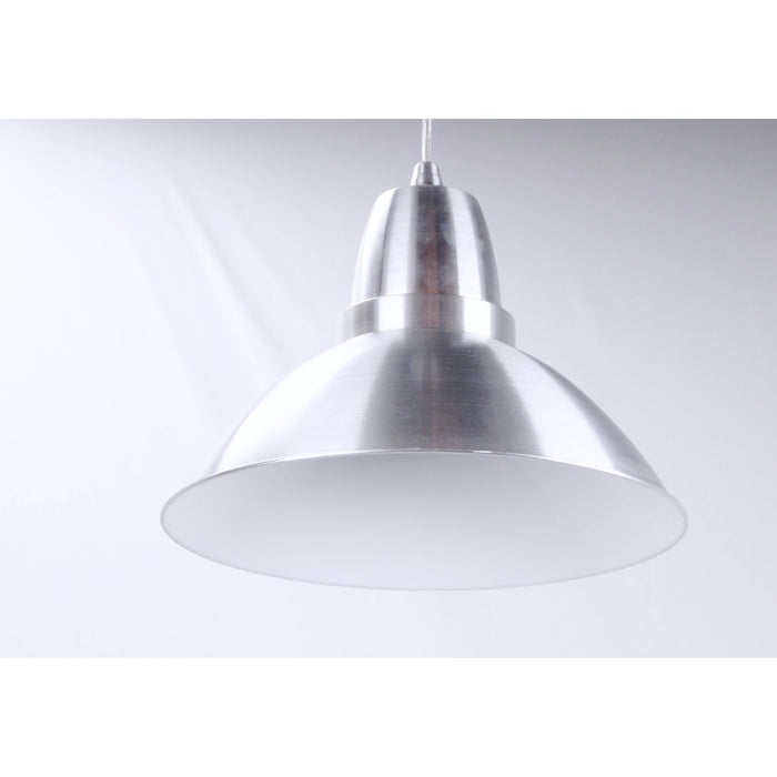 LAMP. COLGANTE PLATEADO 1L E27 100W