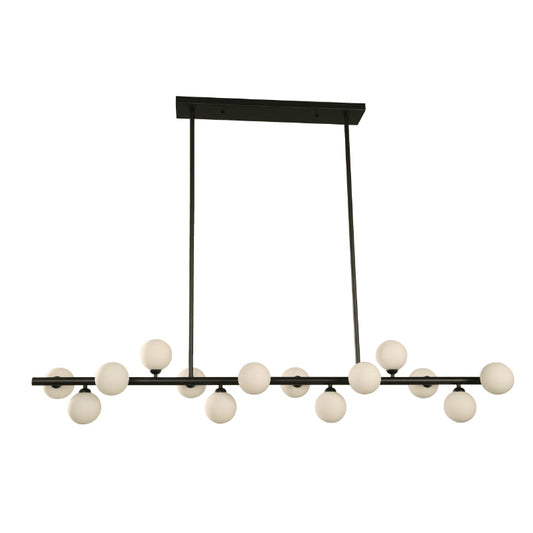 LAMP. COLGANTE NEGRO 14L G9 25W