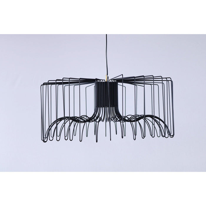 LAMP. COLGANTE NEGRO 1L E27 40W