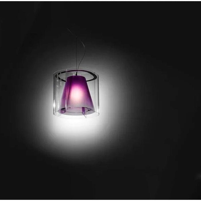 LAMP. COLGANTE HARRIS PURPURA 1L E27 75W