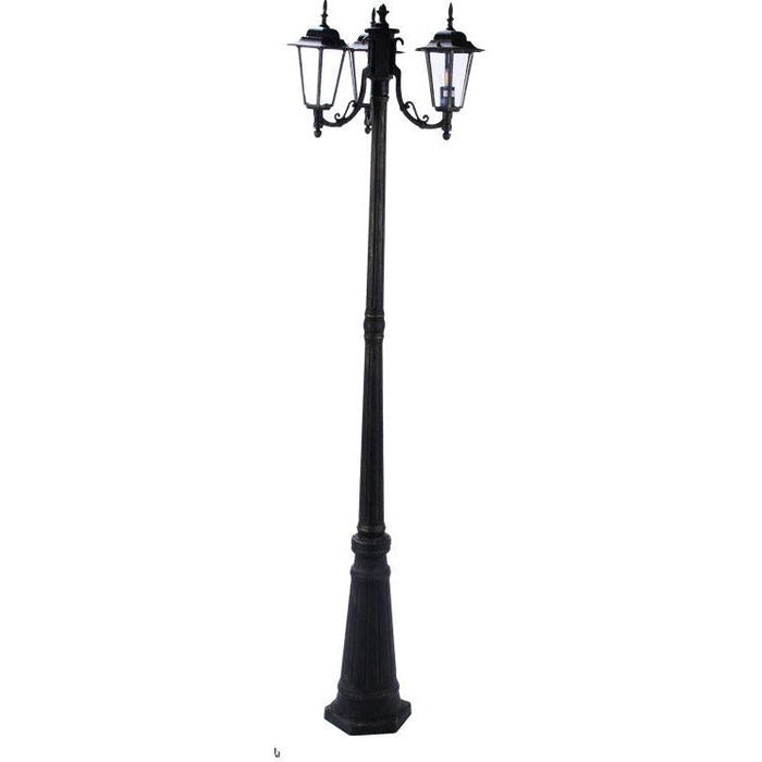 LAMP. EXT. POSTE NEGRO 3L E27 100W