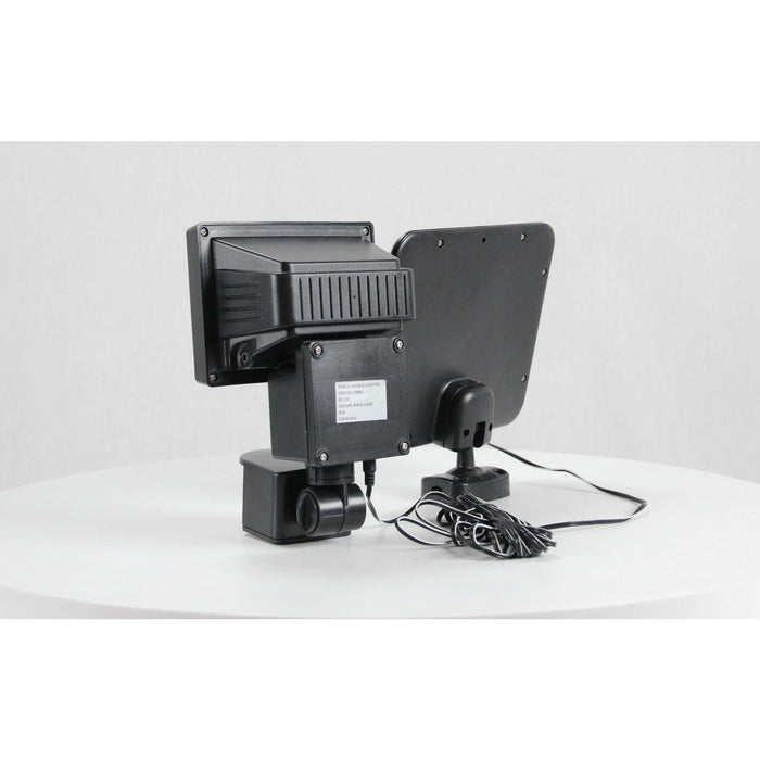 LAMP. LED EXT. SOLAR PARED NEGRO 6.4W 6000K CON SENSOR IP44