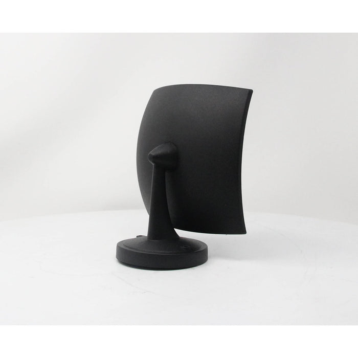 LAMP. LED EXT. PARED NEGRO 1L 8W 85-265V 3000K 2 PIEZAS