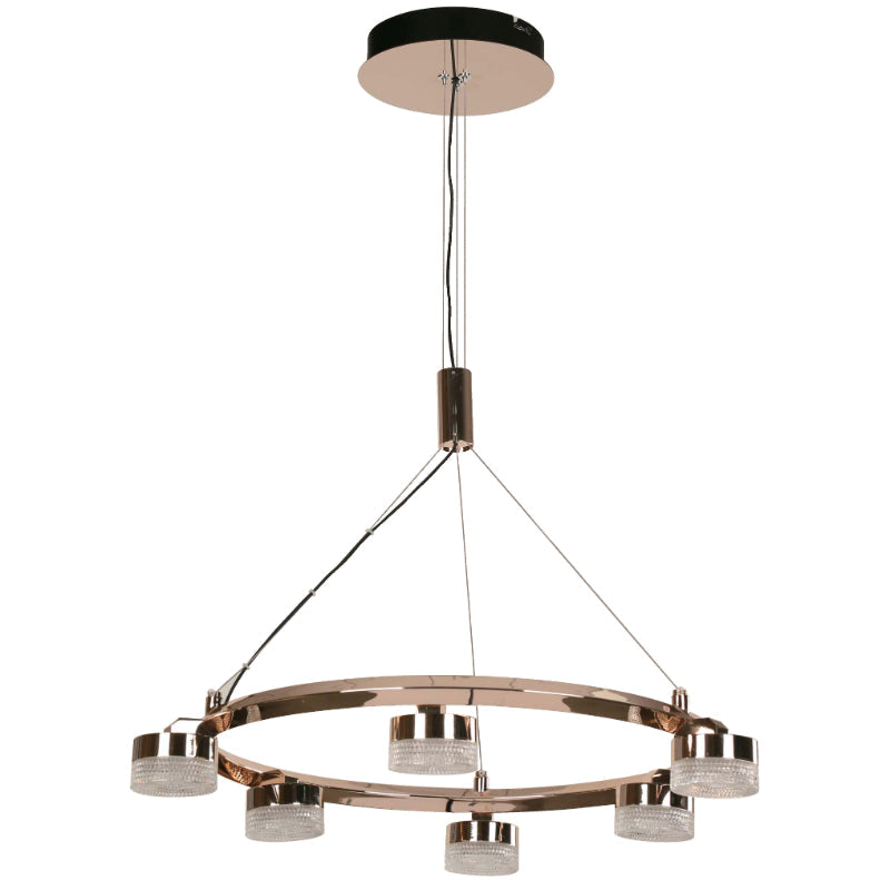Lámpara Led Colgante Dorado+Negro 1L 25W 100-240V 3000K