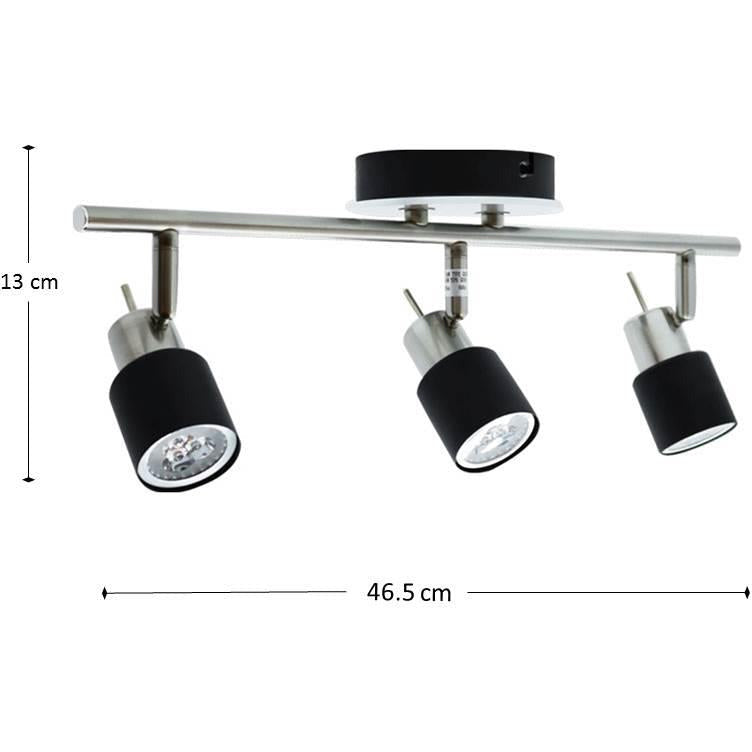 LAMP.TECHO NIQUEL SATINADO 3L GZ10 50W N/B
