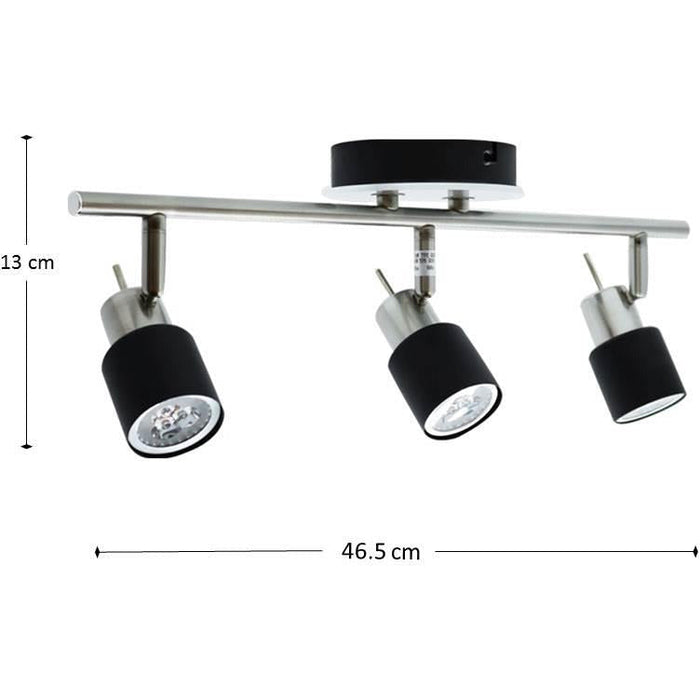 LAMP.TECHO NIQUEL SATINADO 3L GZ10 50W N/B
