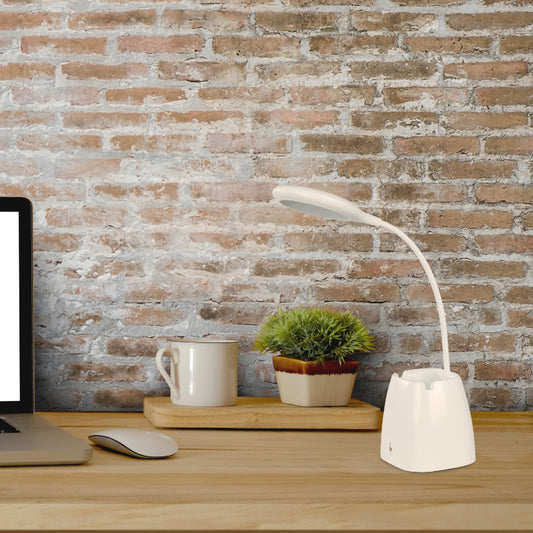 LAMP. LED ESCRITORIO BLANCO 1L 3W 5V 6000K/3000K/4000K (TOQUE, CON USB, ATENUABLE)