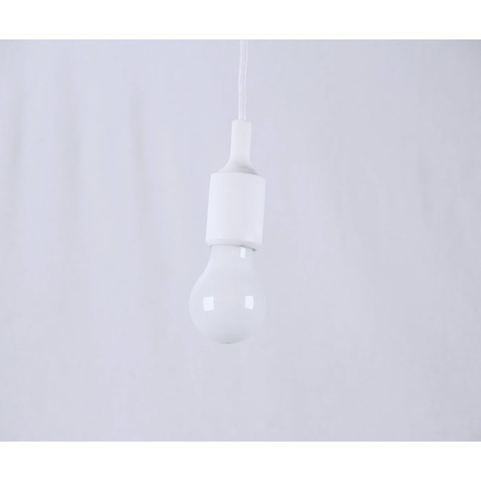 LAMP. COLGANTE BLANCO 1L E27  60W
