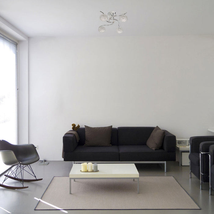 Lámpara Techo Cromo 4L E14 40W