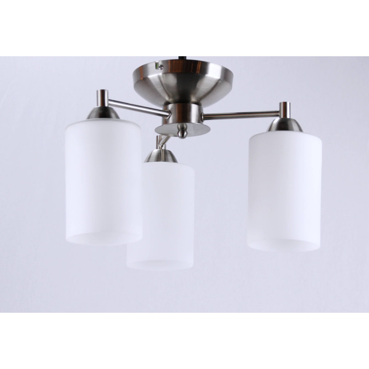 LAMP. TECHO NÍQUEL SATINADO 3L E27 40W