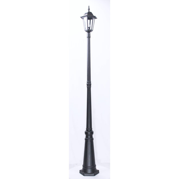 Lámpara Exterior  Poste Negro 1L E27 100W