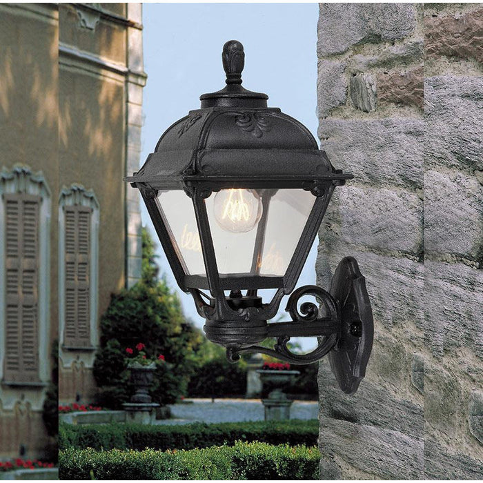 LAMP. EXT. PARED BISSO/CEFA NEGRO 1L E27 12W